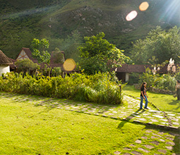 Tourist on the Chachapoyas route